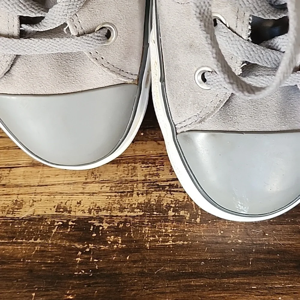 Converse Gray Suede Sneakers - Picture 3 of 5